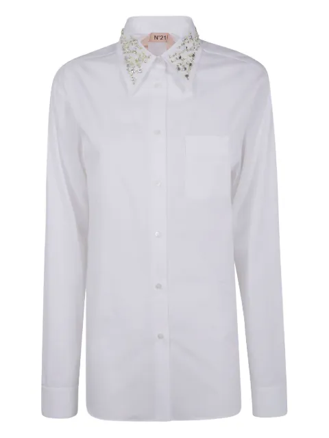 Nº21 embellished-collar shirt White G0210187