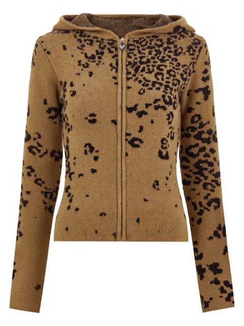 Protémoa cheetah-print zip-up hoodie Neutrals CHEETAHHOODIE