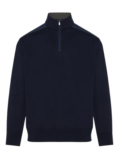 Paul & Shark half-zip panelled sweater Blue 15311131