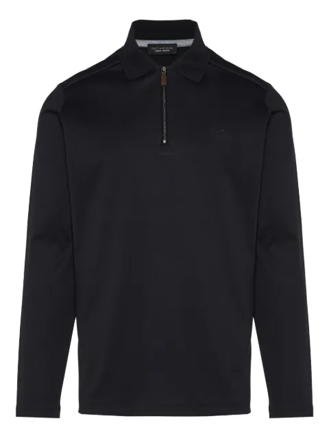 Paul & Shark long-sleeve zip polo shirt Black 15311722