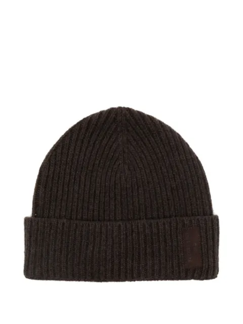 Paul & Shark ribbed wool beanie Brown 14317151