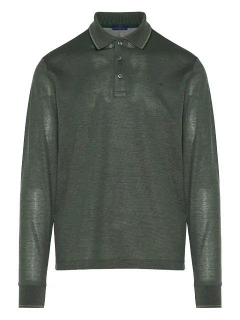 Paul & Shark long-sleeve polo shirt Green 15311705
