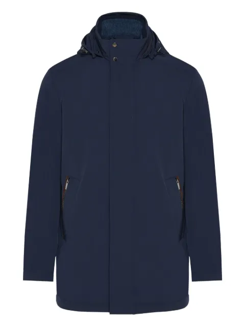 Paul & Shark hooded zip-fastening coat Blue 15312020