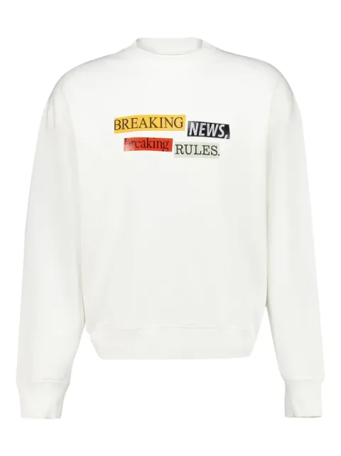 Palm Angels x LA Times Quote crew-neck sweatshirt White PMBA08HF25FLE0020384