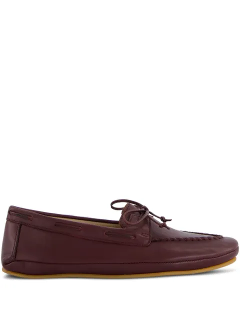 Le Monde Beryl leather mocassin Red DMCCALBUR