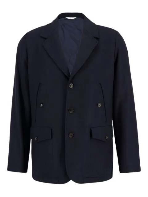 Boglioli single-breasted wool-blend blazer Blue OC0198FB57130790