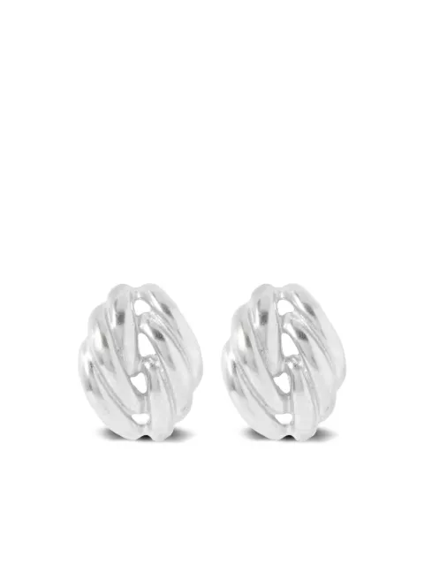 YSSO mini Clos stud earrings Silver 1EMCLOSILV