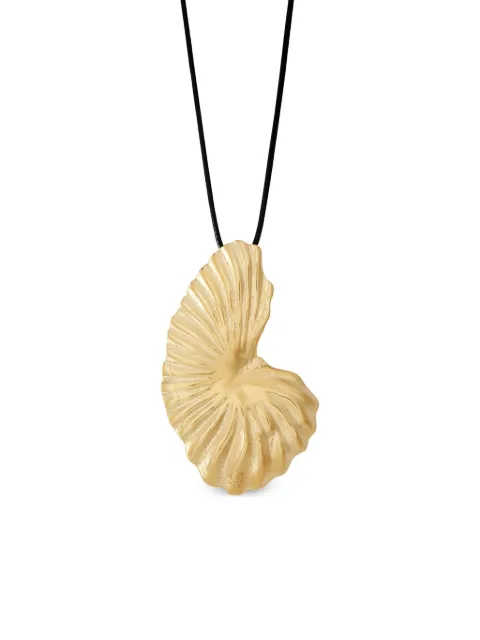 YSSO Birth of Venus shell-motif necklace Black 2NTBVG