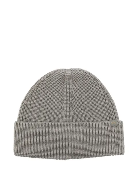 Paul & Shark ribbed beanie Green 15317162