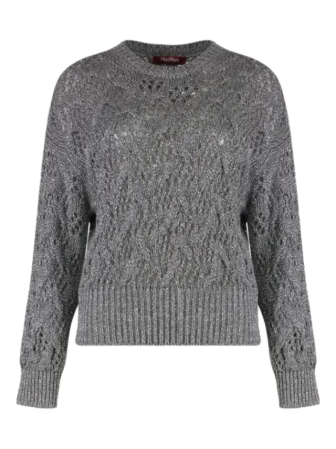 Max Mara Pilade lurex knit sweater Grey 2526366141600