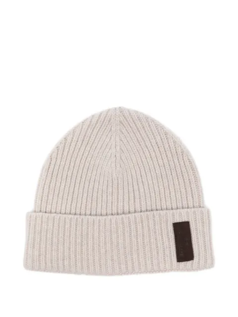 Paul & Shark ribbed-knit beanie Neutrals 14317151