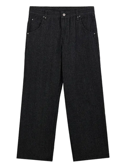 Protémoa pinstripe wide-leg jeans Black PERMPROSTRIPEDJEANS