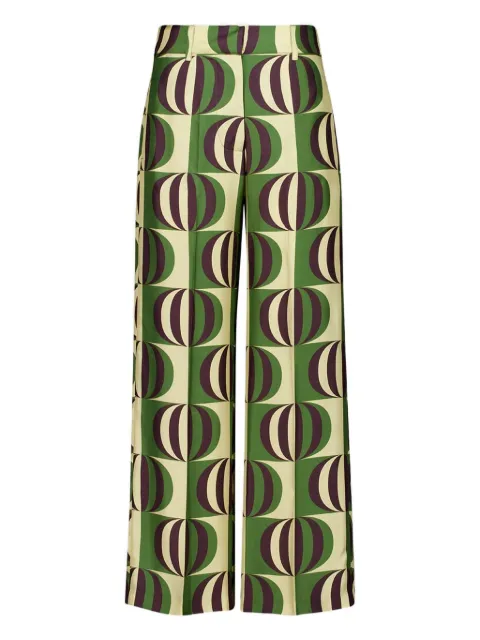 PAULA patterned trousers Green SONIA15