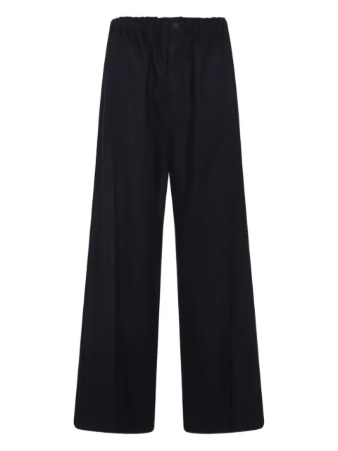 Carven elastic-waist wide-leg trousers Black 6252K21