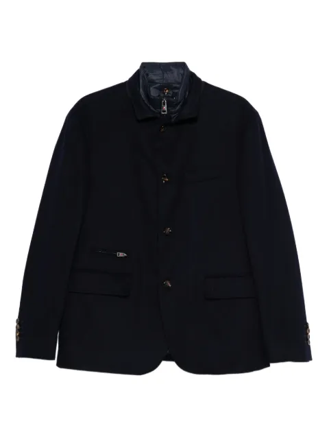 Kired button-fastening detachable-collar jacket Blue WTIPASW7615007000