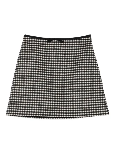 Valentino Garavani gingham mini skirt Black BRADJ09F1