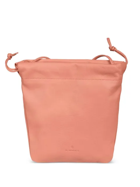 Il Bisonte drawstring leather bucket bag Pink BBU029PV0048