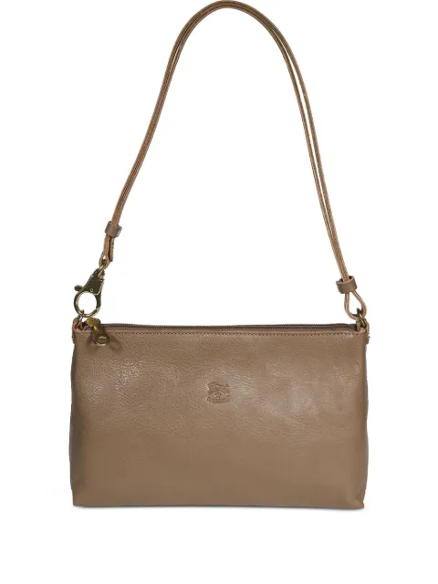Il Bisonte logo-detail leather clutch bag Brown BSH092PVX001