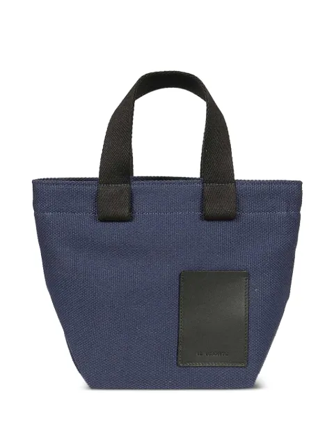 Il Bisonte logo-patch tote bag Blue BHA037TCVO09