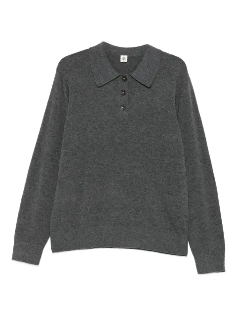 The Garment Como button polo top Grey 20761