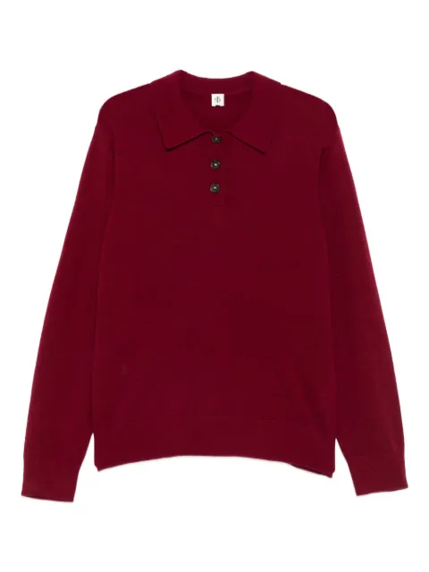 The Garment Como button-fastening polo top Red 20761