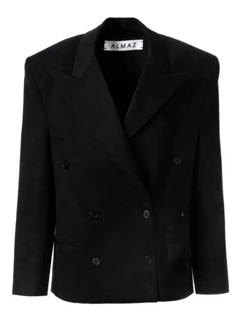 Almaz Floating double-breasted blazer Black BL0301FW25