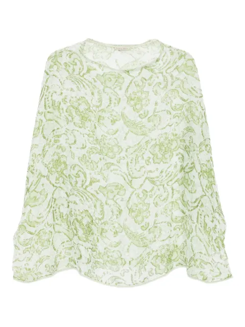 Faliero Sarti floral-print silk dress Green E245014