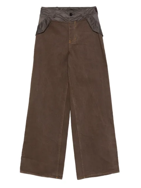 sacai panelled pocket trousers Brown 2507965