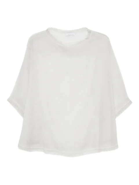 Faliero Sarti lace-trim blouse White E2350009