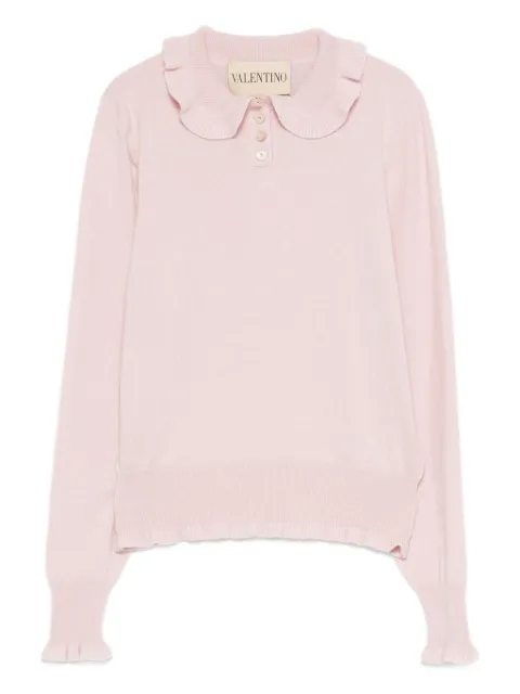 Valentino Garavani ruffled collar sweater Pink BKC65K9ER