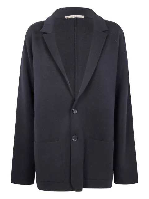 Nuur single-breasted knitted blazer Black 253M04011
