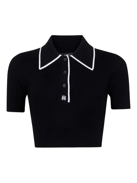 AMIRI Ma polo top Black AWKNPO1028