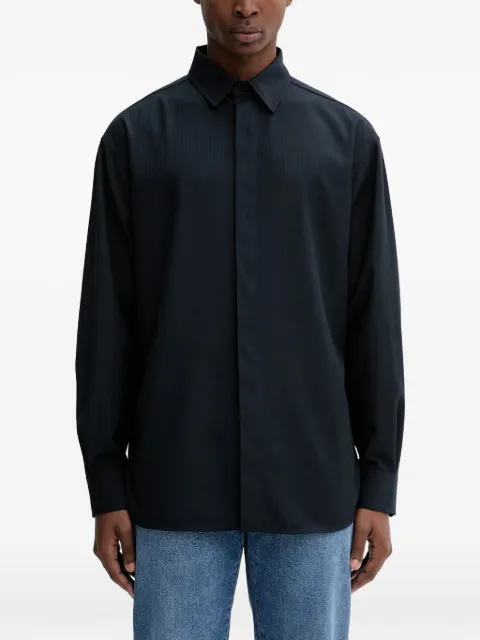 Iceberg textured collared shirt Black G1105257