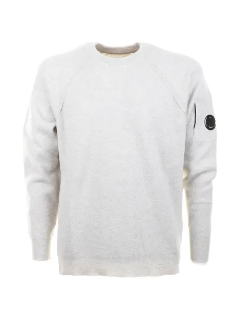 C.P. Company raglan-sleeve lens-pocket sweater White 19CMKN040A110149AM13