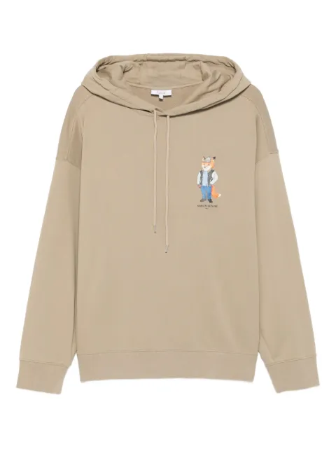 Maison Kitsuné logo-print hoodie Neutrals PM00707KM0340