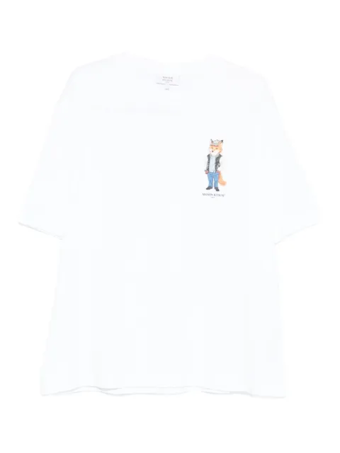 Maison Kitsuné fox-print T-shirt White PM00120KJ0119