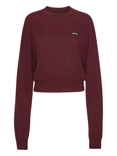 ROTATE BIRGER CHRISTENSEN crew-neck merino-cashmere blend sweater Red 1147522734
