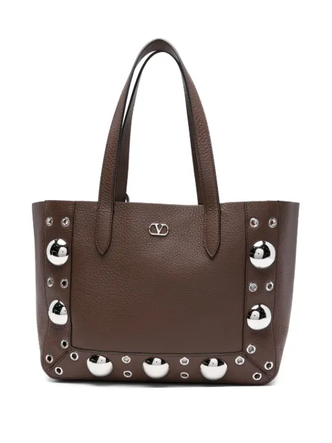 Valentino Garavani Nellcôte leather tote bag Brown WB0R88MJL