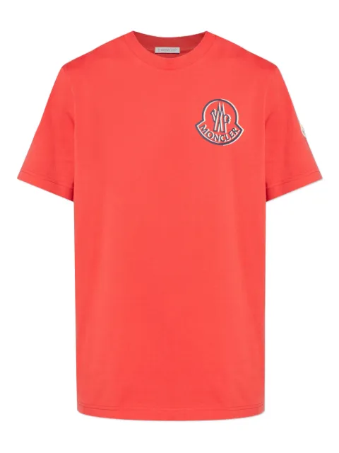Moncler logo-printed cotton T-shirt Red K20918C0005789AZ9