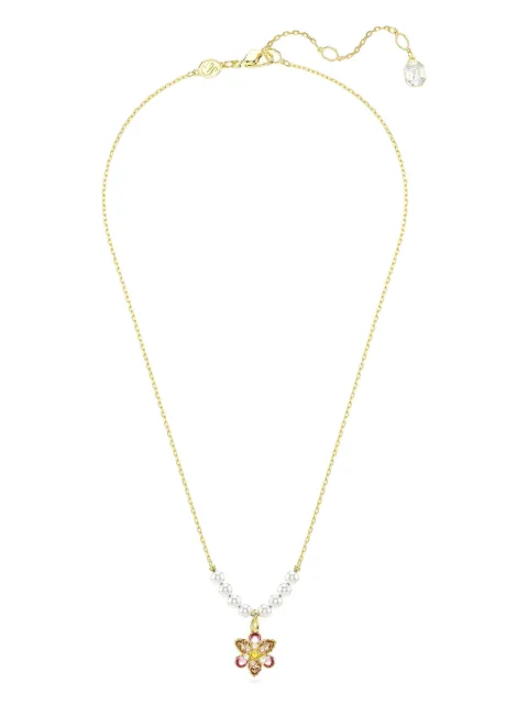 Swarovski Idyllia pearl flower pendant necklace Gold 5723140
