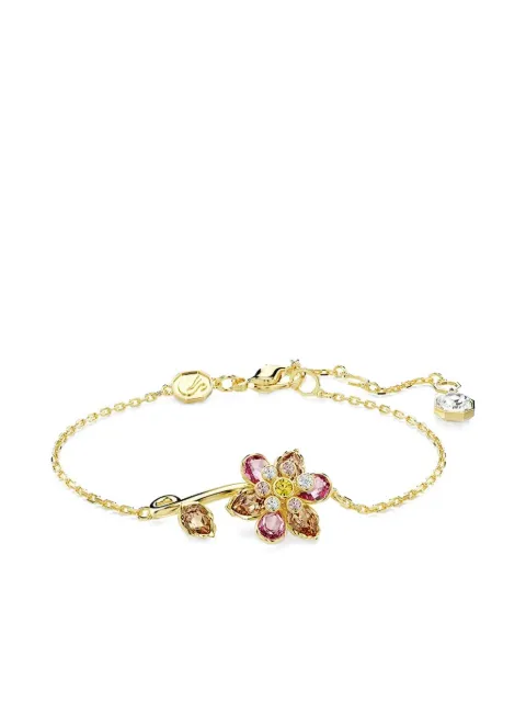 Swarovski Idyllia flower charm bracelet Gold 5732423