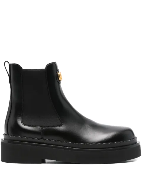 Valentino Garavani VLogo signature Chelsea ankle boots in calfskin 45mm Black WS0ME7BEK