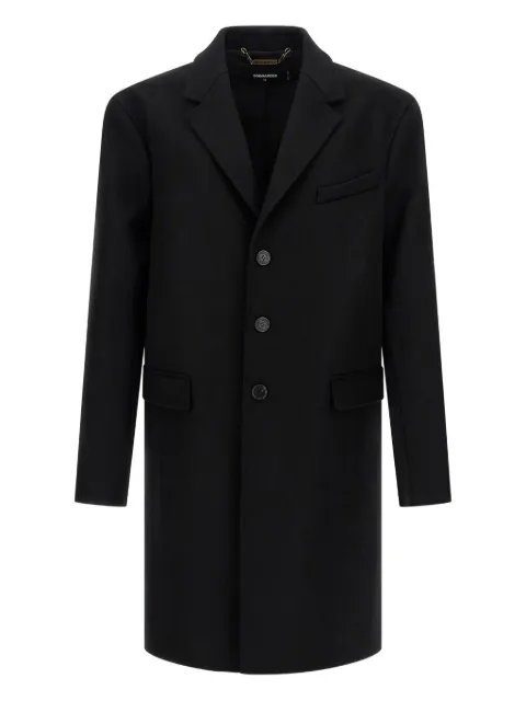 DSQUARED2 button-fastening wool coat Black S74AA0316S53003