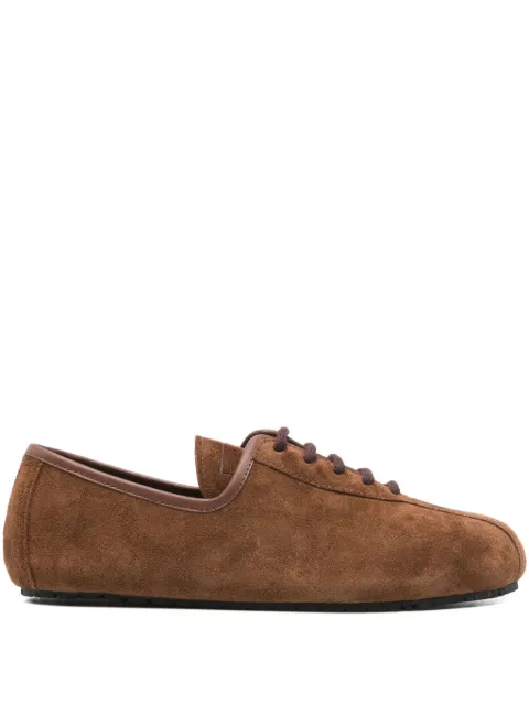 Plan C lace-up suede sneakers Brown ALCSG51G01LV070
