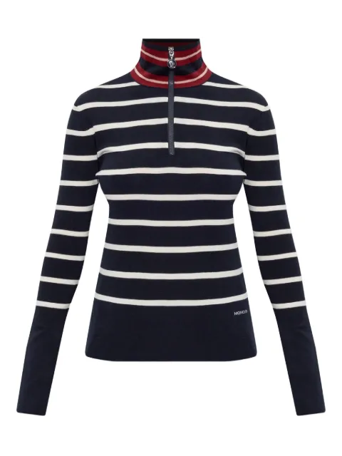 Moncler high-neck striped jumper Black K20939F00001M1180
