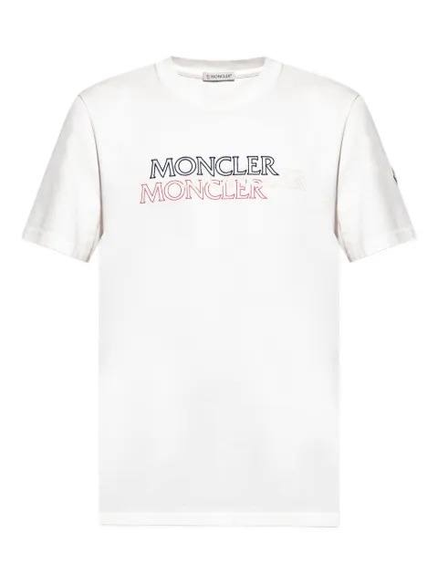 Moncler logo-print cotton T-shirt White K20918C0005589AZ9