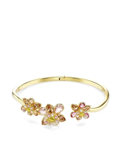 Swarovski Idyllia floral-embellished bracelet Gold 5732387