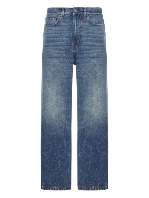 Haikure five-pocket whiskered jeans Blue HEM03257DF106L0899