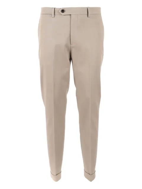 Berwich buttoned straight-leg trousers Neutrals YRETROLONGTS1660X