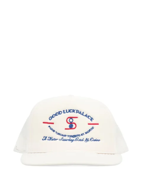 MR. SATURDAY embroidered baseball cap White MSPS241702C